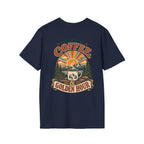 Coffee & Golden Hour T-Shirt — Fueled by Coffee Vintage Outdoor Graphic Tee