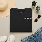 OCHRONA Security T‑Shirt — Polish Flag Sleeve Guard Tee