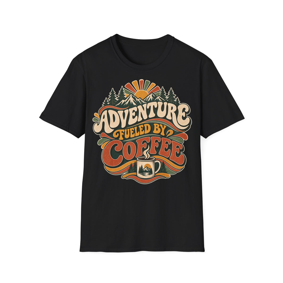 Adventure Fueled by Coffee T-Shirt