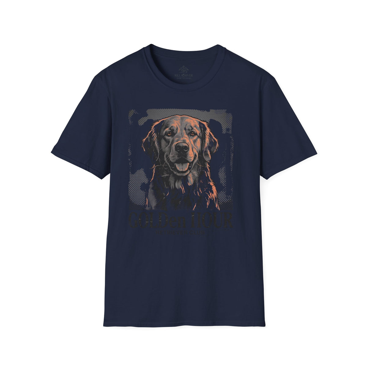 Golden Hour Retriever Club T-Shirt — Retro Dog Portrait Tee