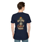 But First Coffee & Trails T-Shirt — Outdoor Coffee Lover Graphic Tee