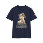 Professional Dog Petter T-Shirt — Cute Golden Retriever Paw Print Tee