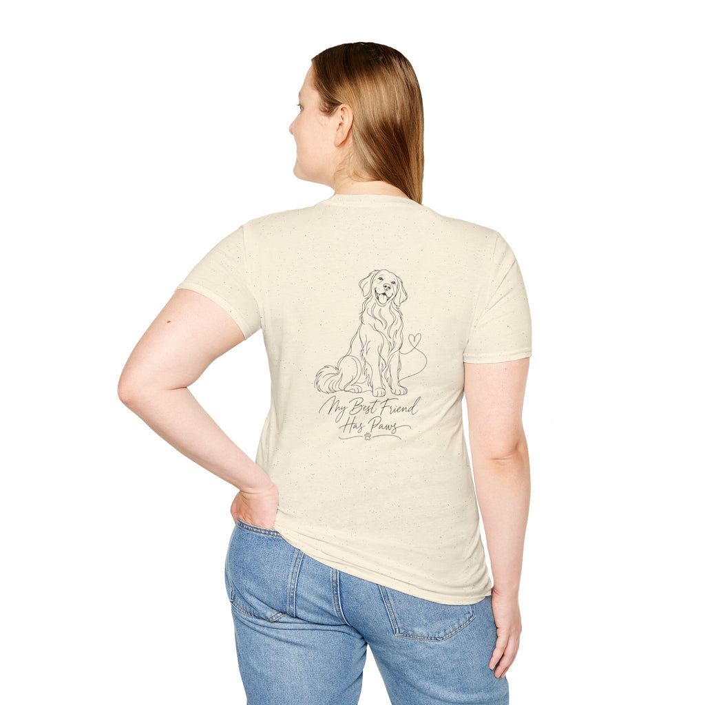 Dog Paw Pocket Tee — "My Best Friend Has Paws" Graphic T-Shirt