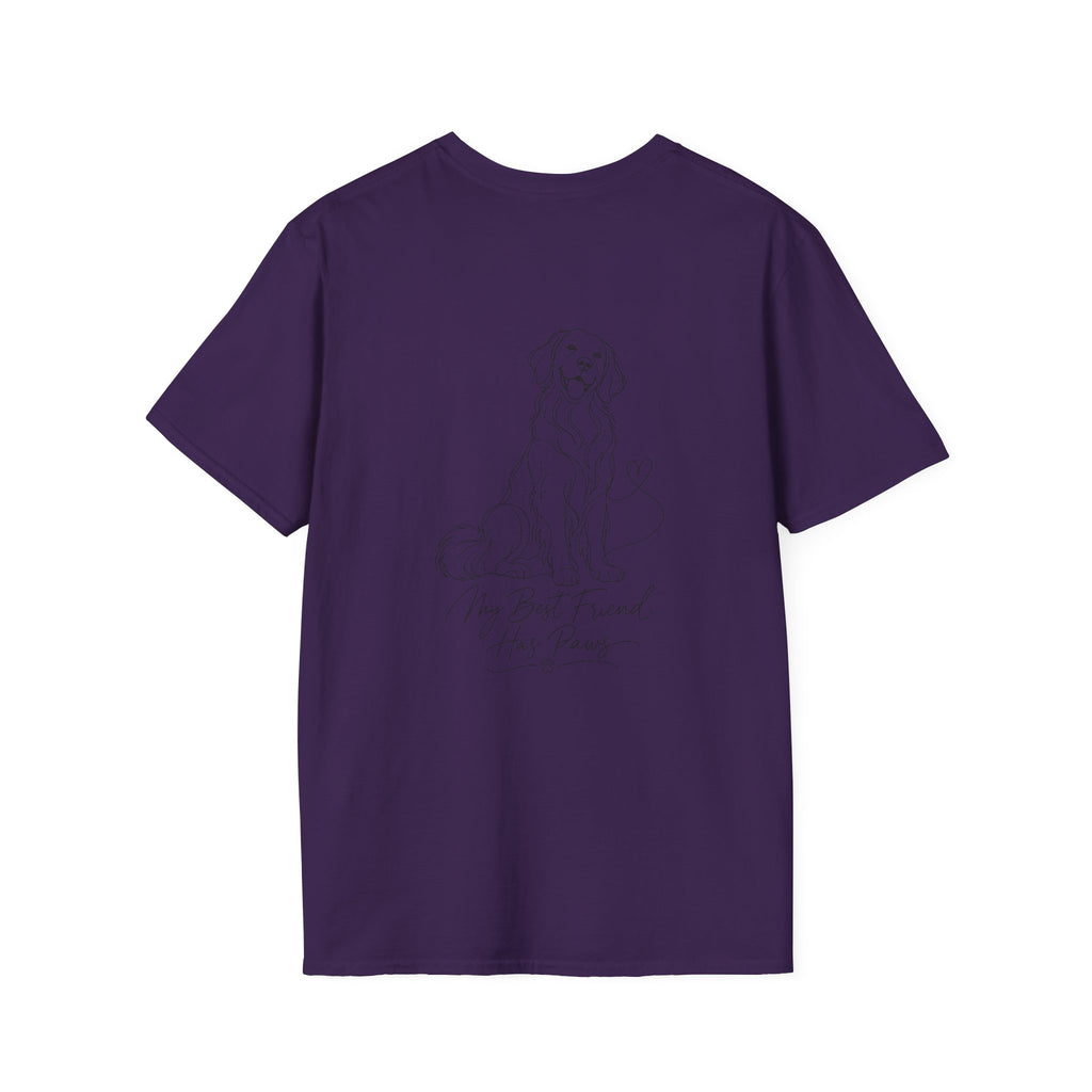 Dog Paw Pocket Tee — "My Best Friend Has Paws" Graphic T-Shirt
