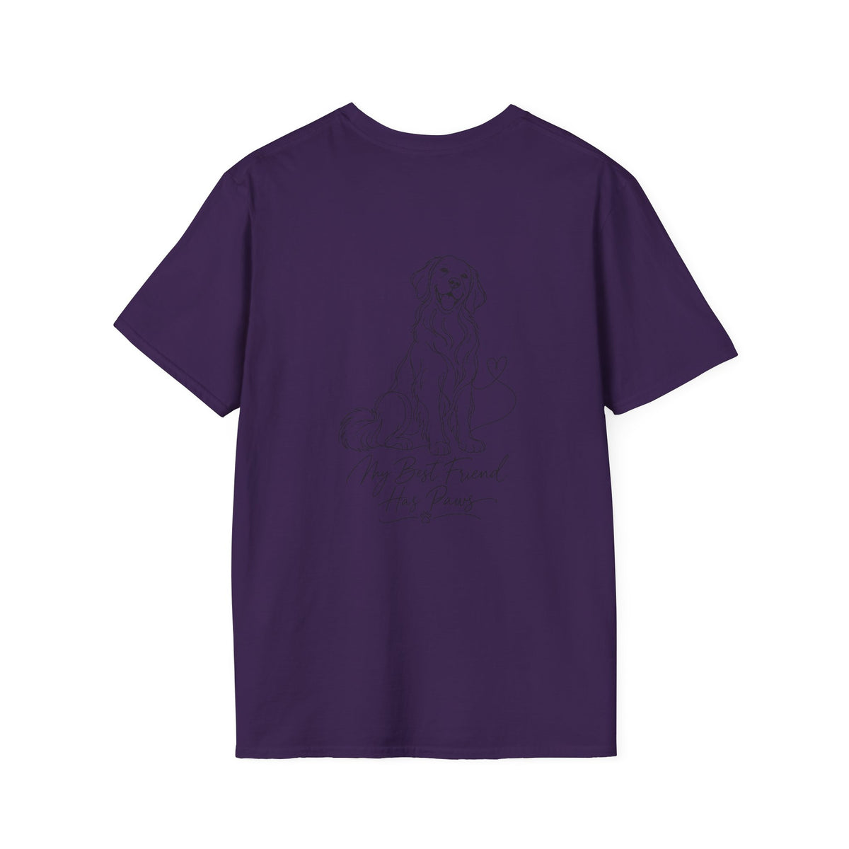 Dog Paw Pocket Tee — "My Best Friend Has Paws" Graphic T-Shirt