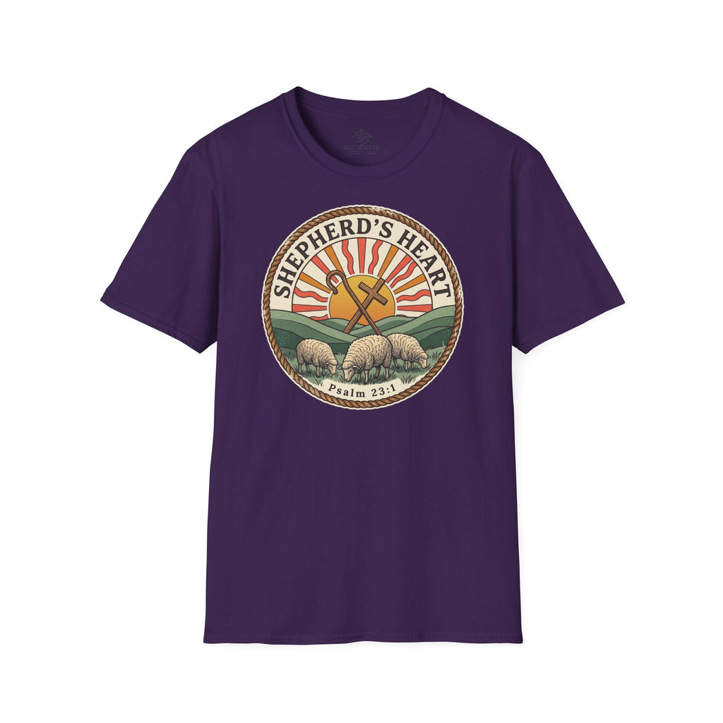 Copy of Shepherd’s Heart T-Shirt — Psalm 23:1 Vintage Christian Tee