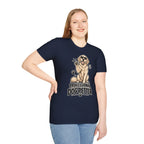 Professional Dog Petter T-Shirt — Cute Golden Retriever Paw Print Tee