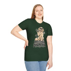 Professional Dog Petter T-Shirt — Cute Golden Retriever Paw Print Tee