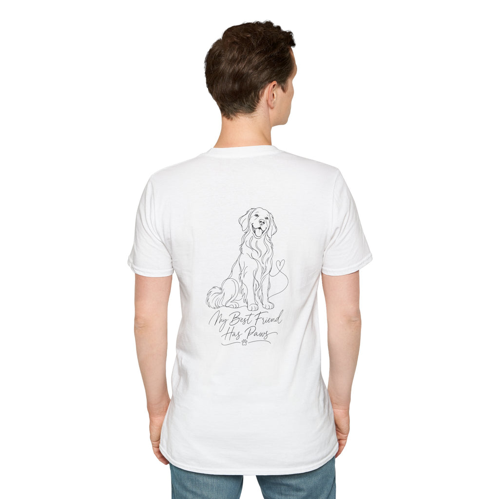 Dog Paw Pocket Tee — "My Best Friend Has Paws" Graphic T-Shirt