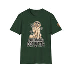 Professional Dog Petter T-Shirt — Cute Golden Retriever Paw Print Tee