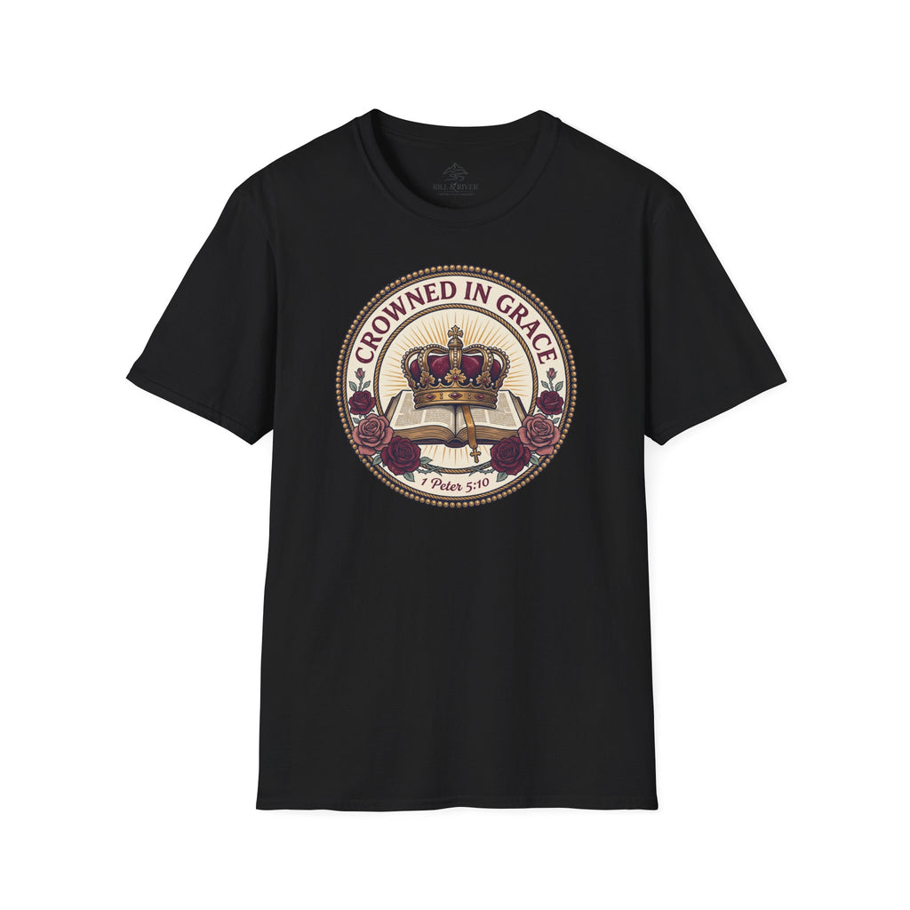 Copy of Crowned in Grace T-Shirt — Christian Faith Crown Graphic Tee