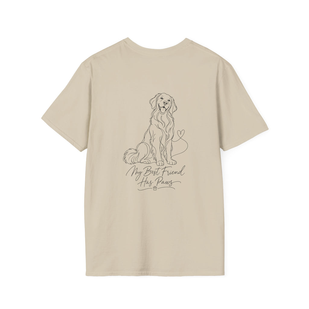 Dog Paw Pocket Tee — "My Best Friend Has Paws" Graphic T-Shirt