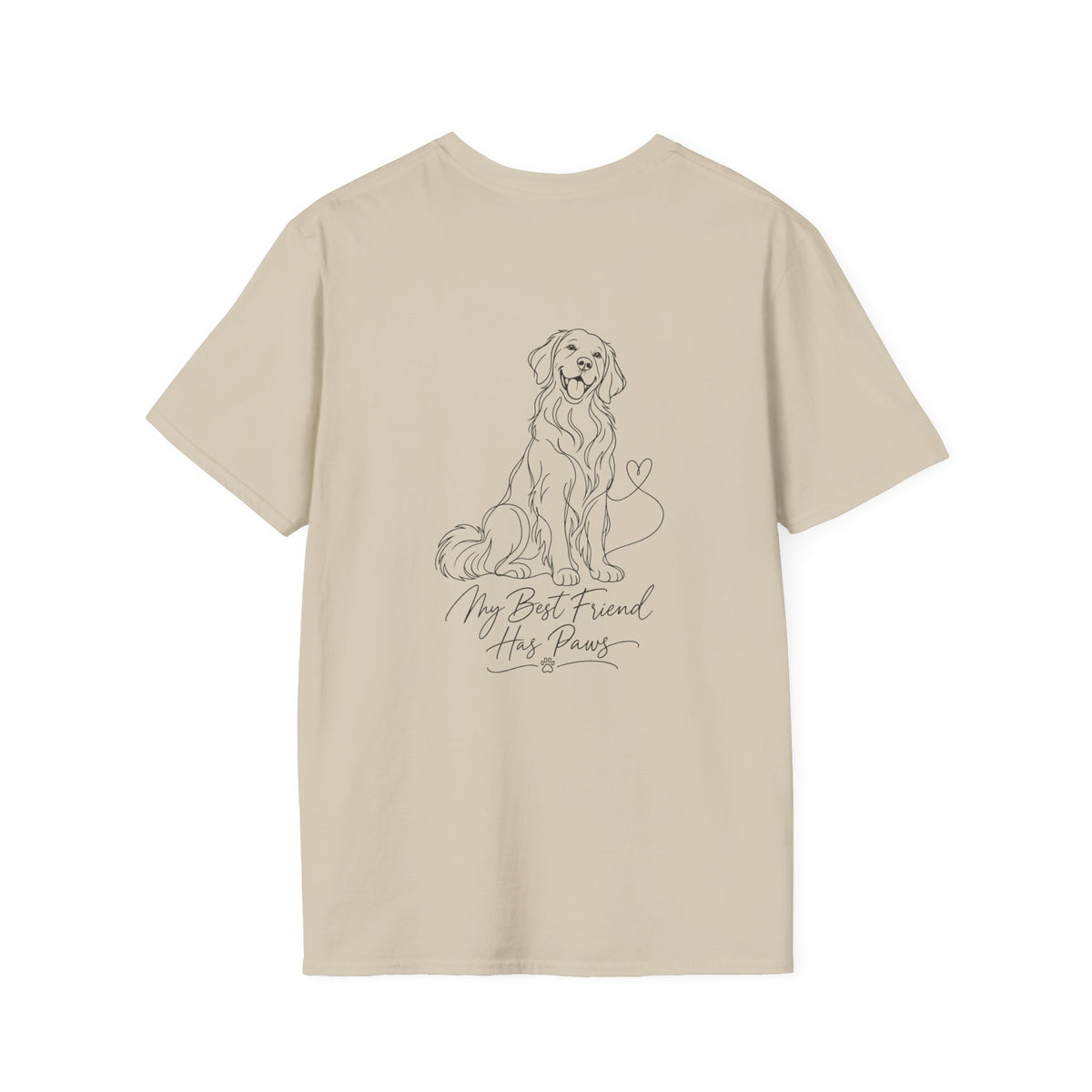 Dog Paw Pocket Tee — "My Best Friend Has Paws" Graphic T-Shirt