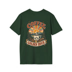 Coffee & Golden Hour T-Shirt — Fueled by Coffee Vintage Outdoor Graphic Tee
