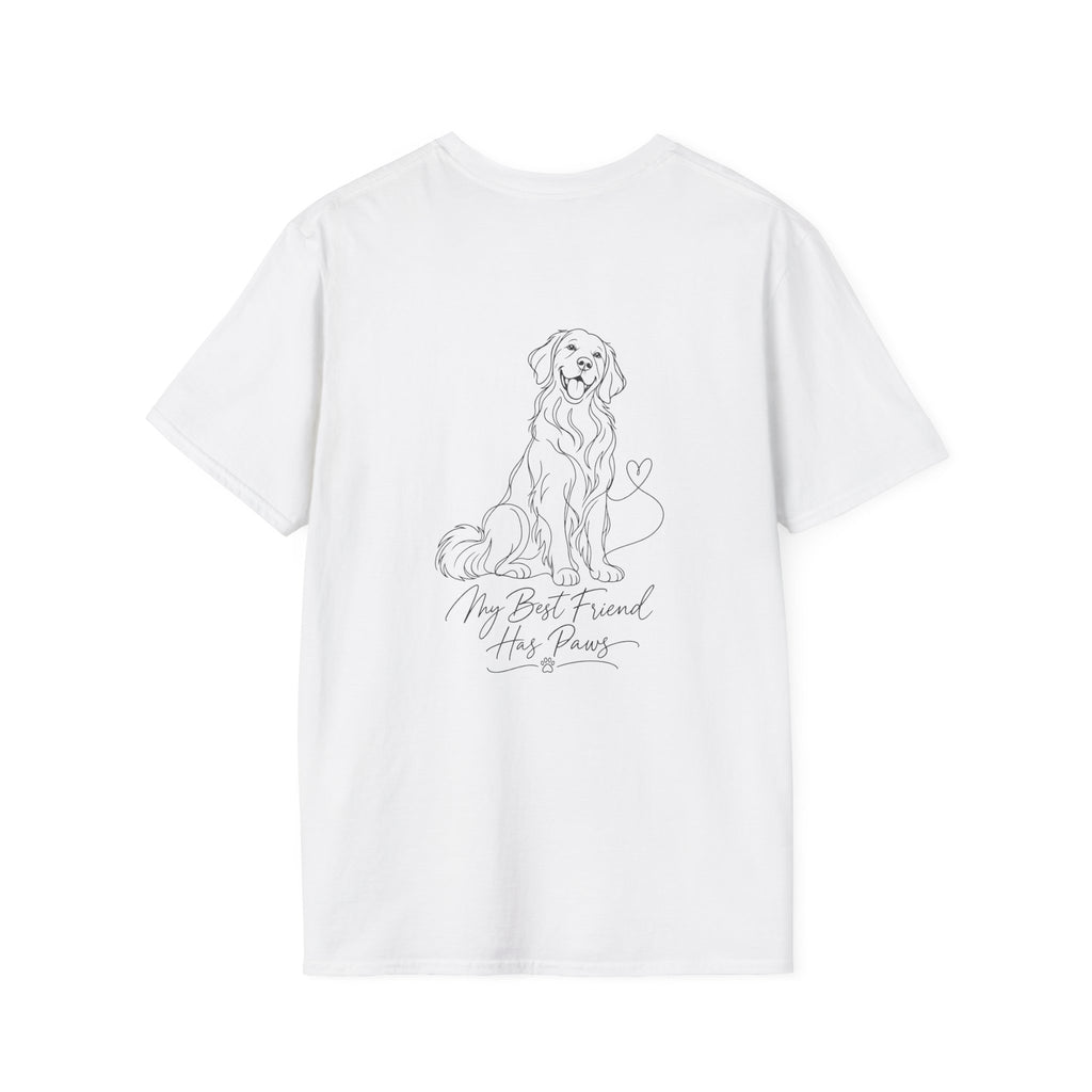 Dog Paw Pocket Tee — "My Best Friend Has Paws" Graphic T-Shirt