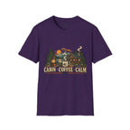 Cabin Coffee Calm T‑Shirt — Rustic Cabin Coffee Nature Tee