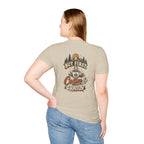 But First Coffee & Trails T-Shirt — Outdoor Coffee Lover Graphic Tee