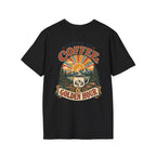 Coffee & Golden Hour T-Shirt — Fueled by Coffee Vintage Outdoor Graphic Tee