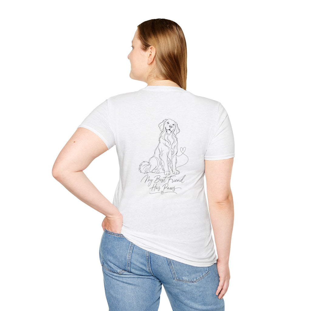 Dog Paw Pocket Tee — "My Best Friend Has Paws" Graphic T-Shirt