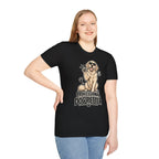 Professional Dog Petter T-Shirt — Cute Golden Retriever Paw Print Tee