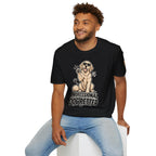 Professional Dog Petter T-Shirt — Cute Golden Retriever Paw Print Tee