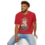 Professional Dog Petter T-Shirt — Cute Golden Retriever Paw Print Tee