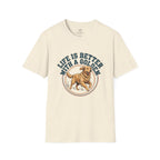 Copy of Life Is Better With a Golden T-Shirt — Golden Retriever Dog Lover Tee