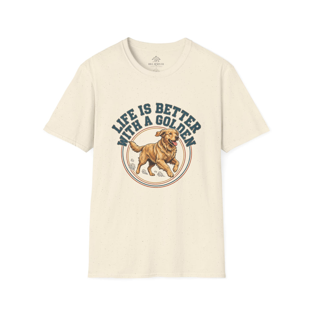 Copy of Life Is Better With a Golden T-Shirt — Golden Retriever Dog Lover Tee