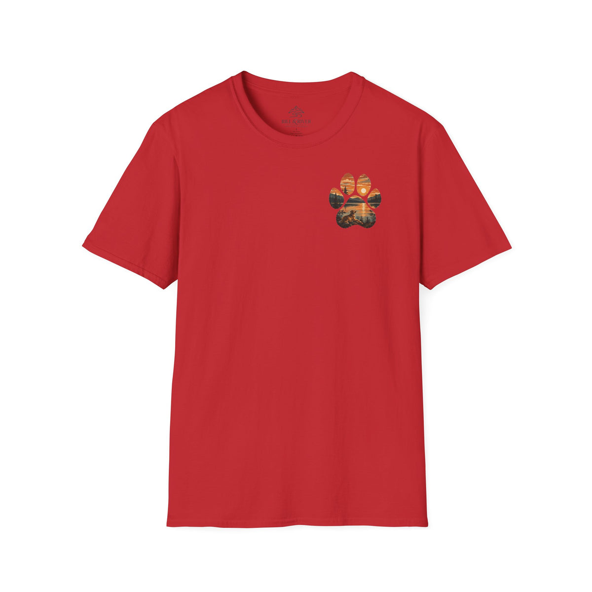 Golden Hour Dog T-Shirt — "Life Is Better With A Golden" Retro Paw Tee