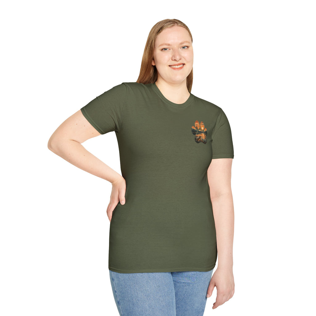 Golden Hour Dog T-Shirt — "Life Is Better With A Golden" Retro Paw Tee