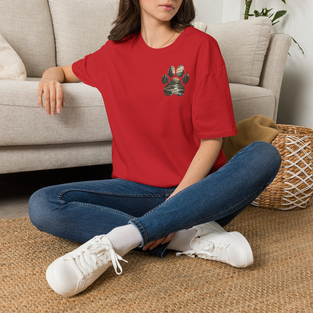 Dog Paw Pocket Tee — "My Best Friend Has Paws" Graphic T-Shirt
