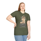 Professional Dog Petter T-Shirt — Cute Golden Retriever Paw Print Tee