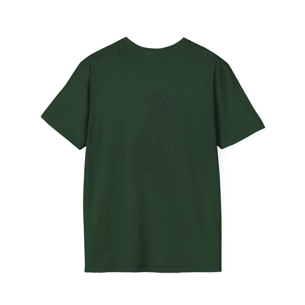 Dog Paw Pocket Tee — "My Best Friend Has Paws" Graphic T-Shirt