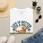 Copy of Life Is Better With a Golden T-Shirt — Golden Retriever Dog Lover Tee