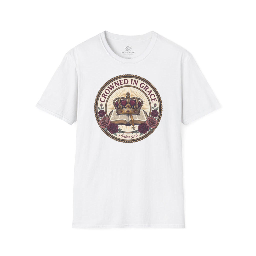 Copy of Crowned in Grace T-Shirt — Christian Faith Crown Graphic Tee