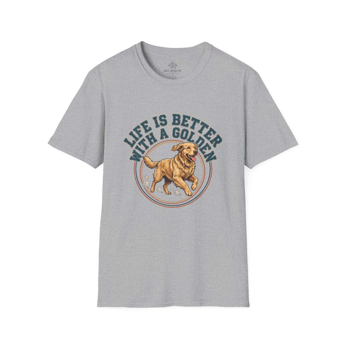 Copy of Life Is Better With a Golden T-Shirt — Golden Retriever Dog Lover Tee