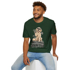 Professional Dog Petter T-Shirt — Cute Golden Retriever Paw Print Tee