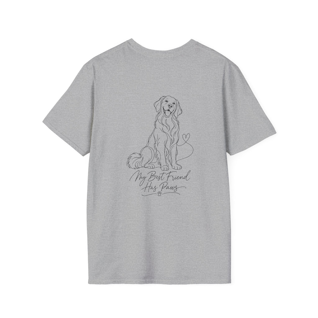 Dog Paw Pocket Tee — "My Best Friend Has Paws" Graphic T-Shirt