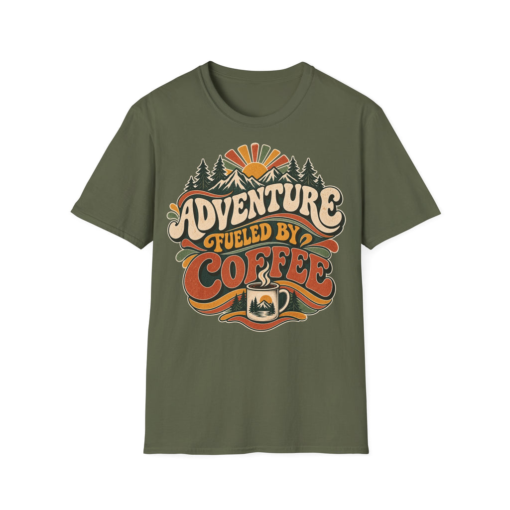 Adventure Fueled by Coffee T-Shirt