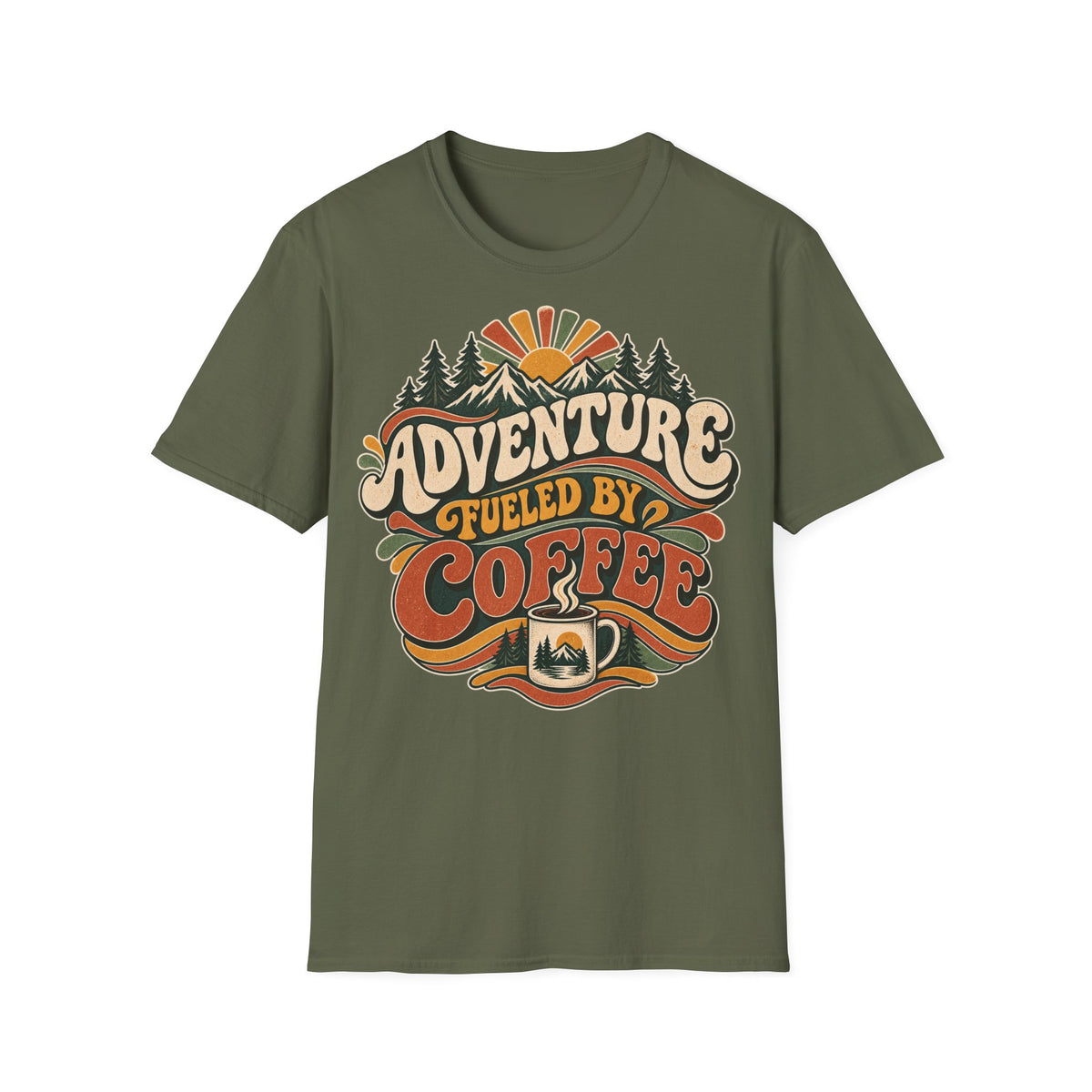 Adventure Fueled by Coffee T-Shirt