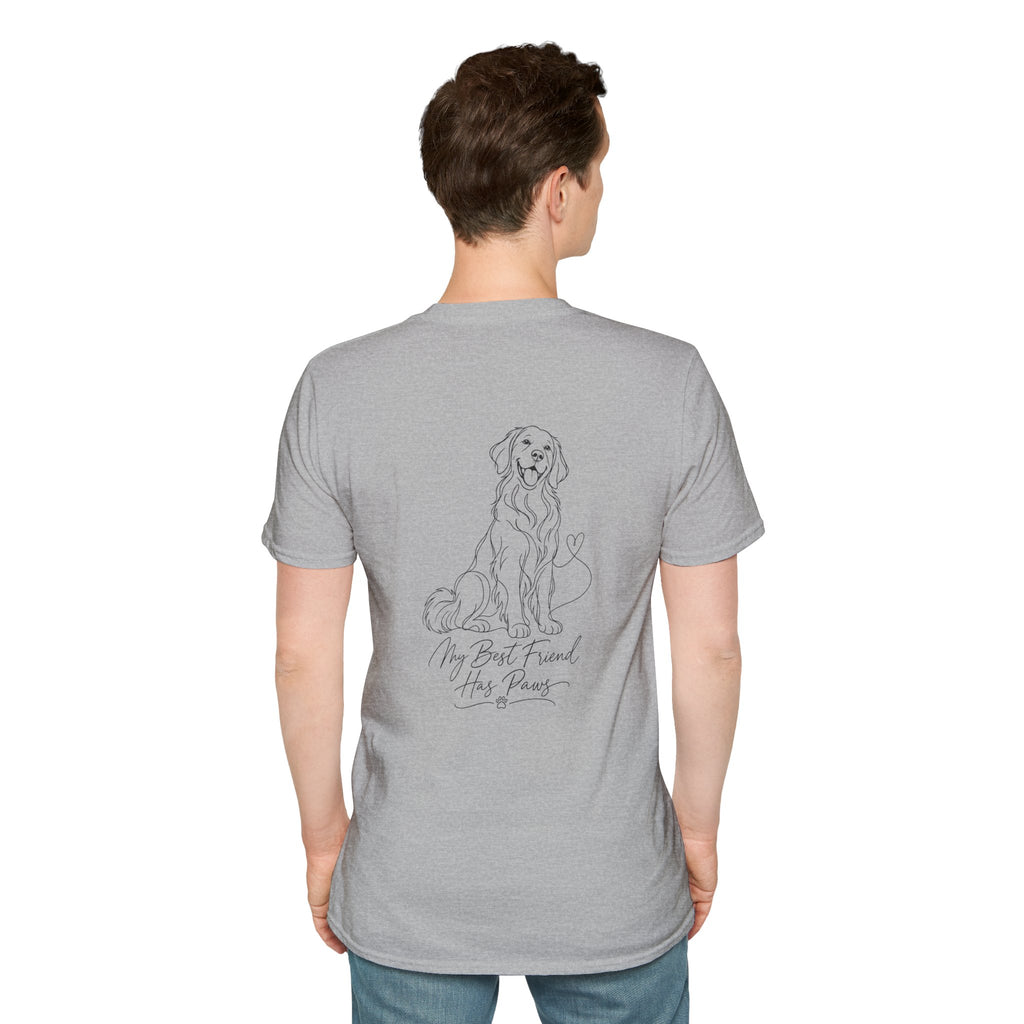 Dog Paw Pocket Tee — "My Best Friend Has Paws" Graphic T-Shirt