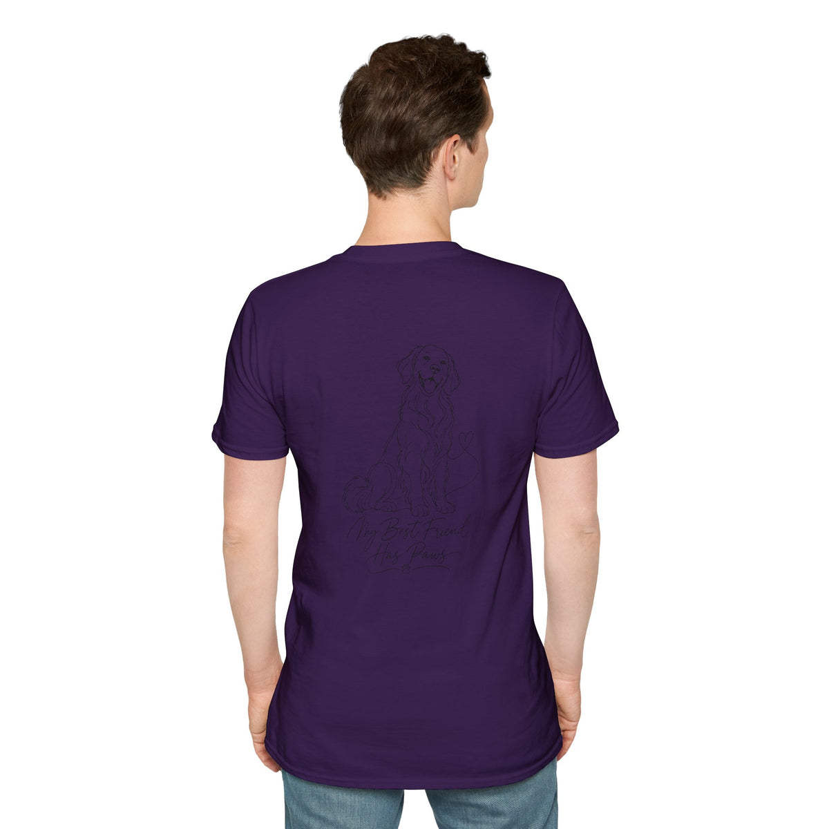 Dog Paw Pocket Tee — "My Best Friend Has Paws" Graphic T-Shirt