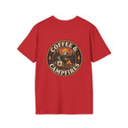 Coffee & Campfires T-Shirt — Vintage Outdoor Camping Graphic Tee
