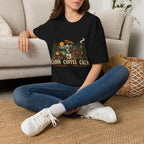 Cabin • Coffee • Calm T-Shirt — Rustic Cabin Coffee Graphic Tee