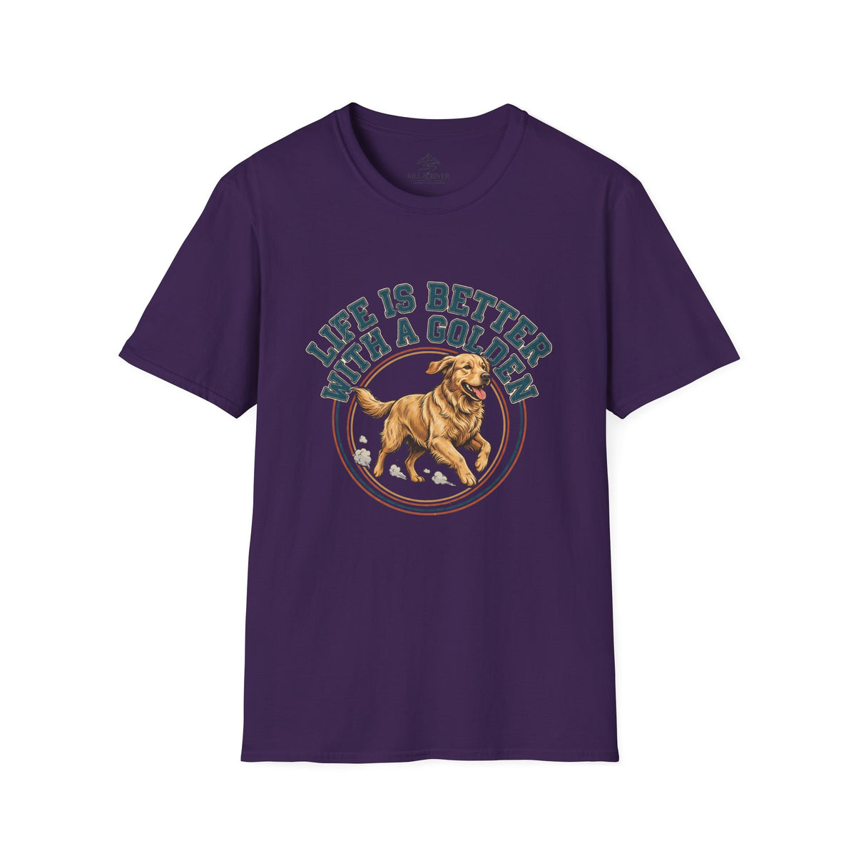 Copy of Life Is Better With a Golden T-Shirt — Golden Retriever Dog Lover Tee