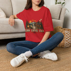 Cabin • Coffee • Calm T-Shirt — Rustic Cabin Coffee Graphic Tee
