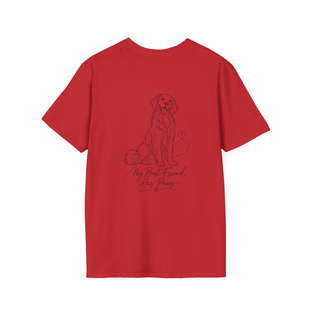 Dog Paw Pocket Tee — "My Best Friend Has Paws" Graphic T-Shirt