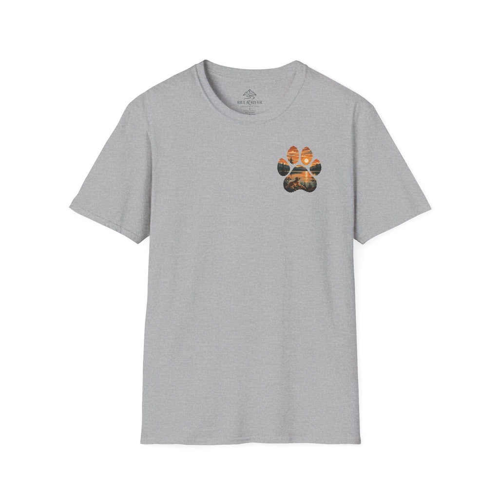 Golden Hour Dog T-Shirt — "Life Is Better With A Golden" Retro Paw Tee
