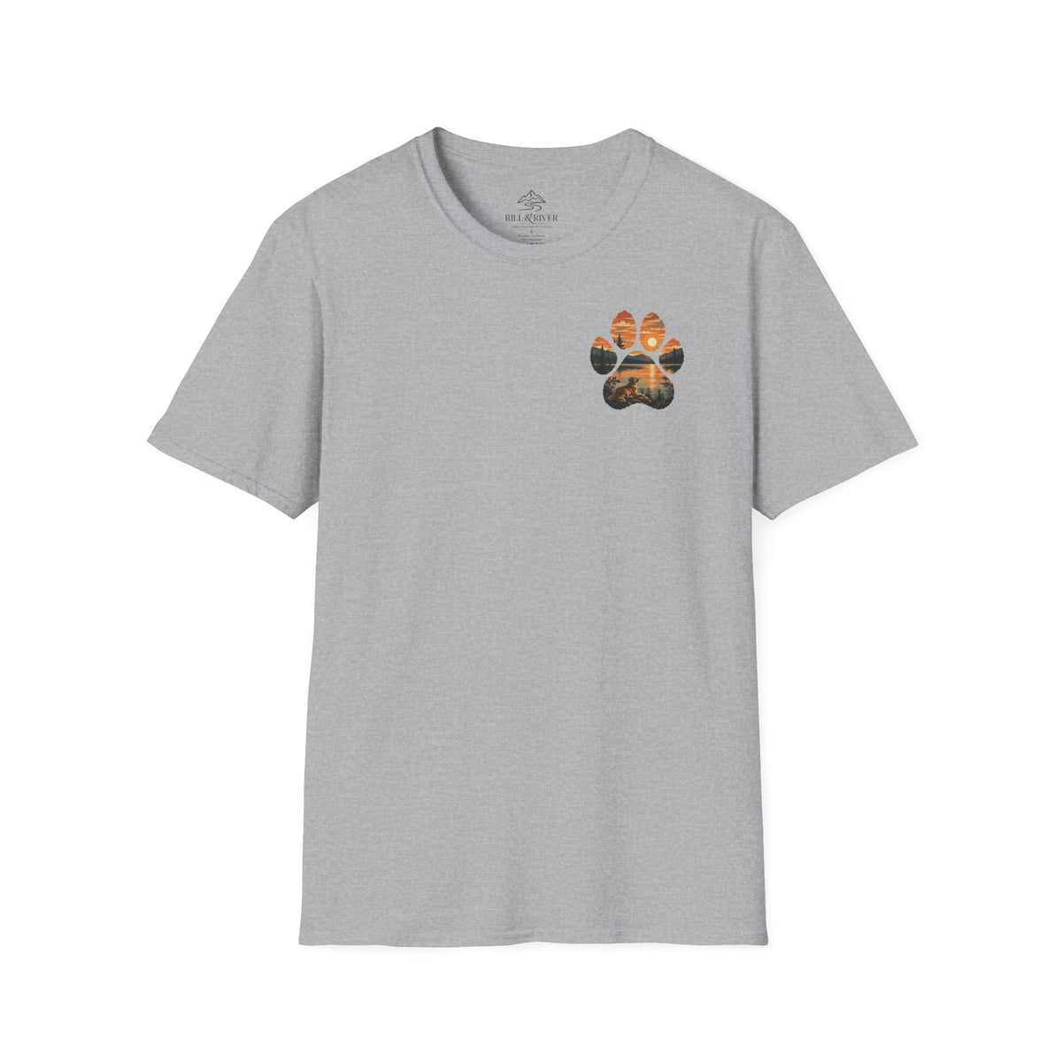 Golden Hour Dog T-Shirt — "Life Is Better With A Golden" Retro Paw Tee