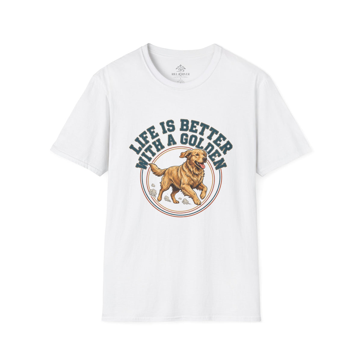 Copy of Life Is Better With a Golden T-Shirt — Golden Retriever Dog Lover Tee